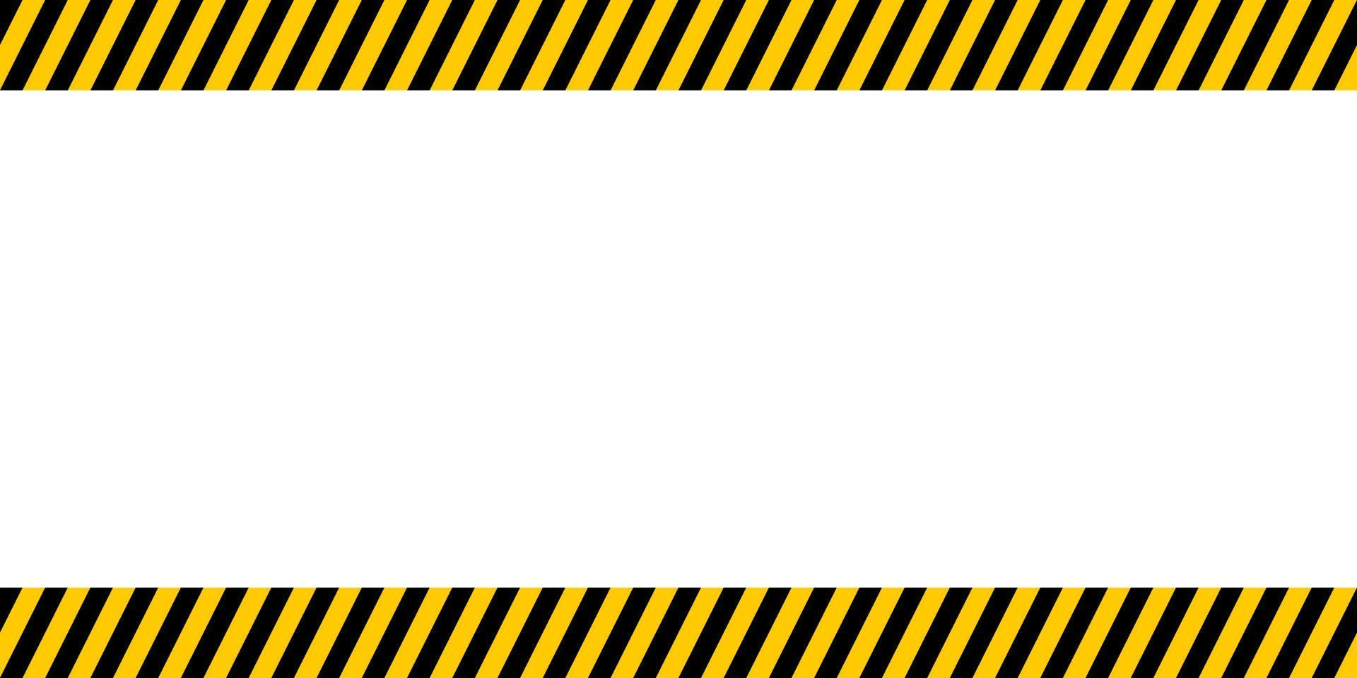 Bulletin board important announcements, yellow and black diagonal stripes vector