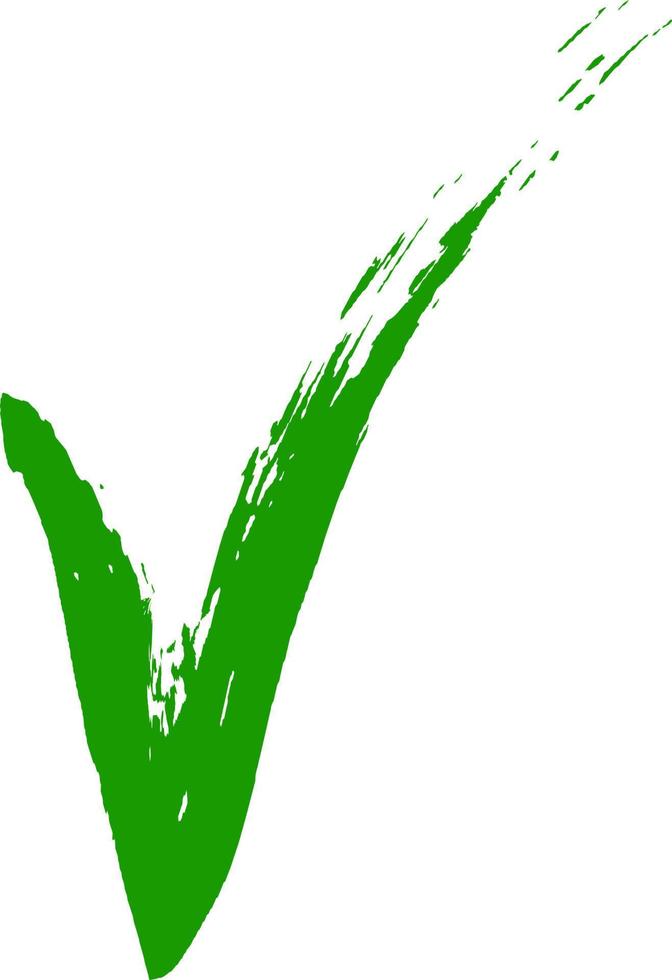 Icons yes green check mark, ok sign approval, right choice vector