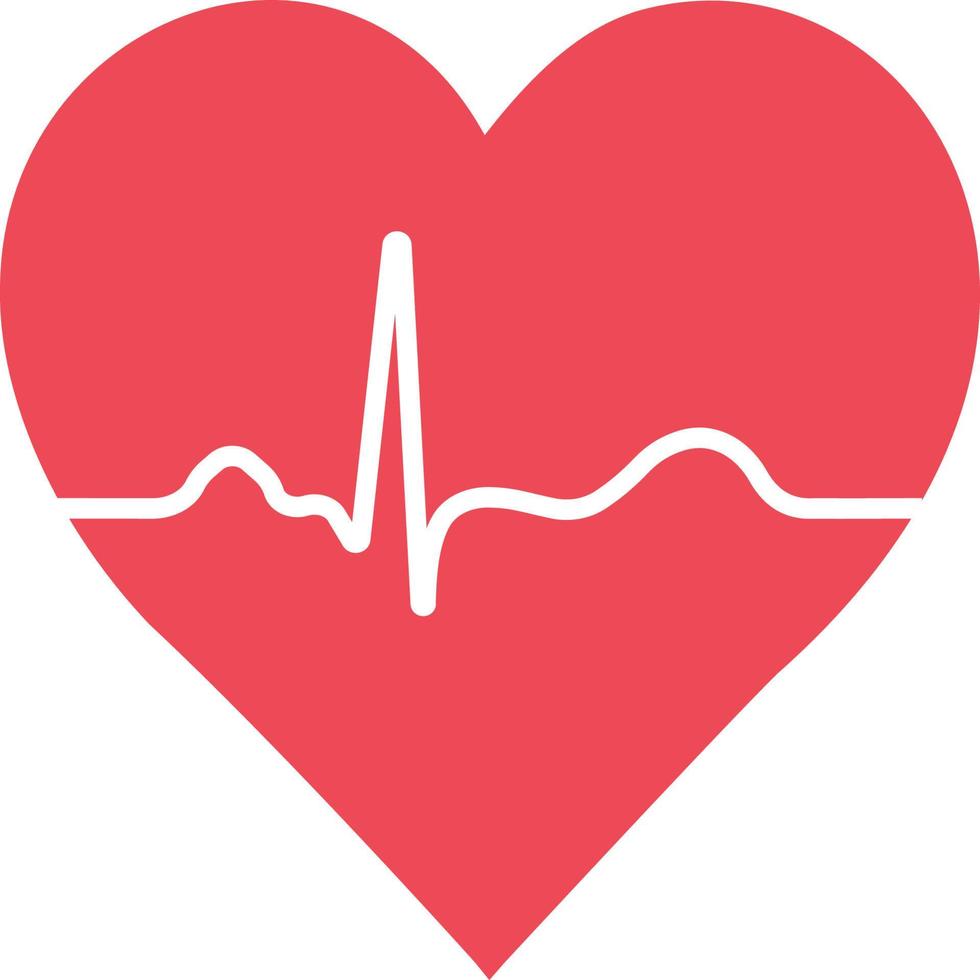 Heart with blood pulse,  icons symbol health vector