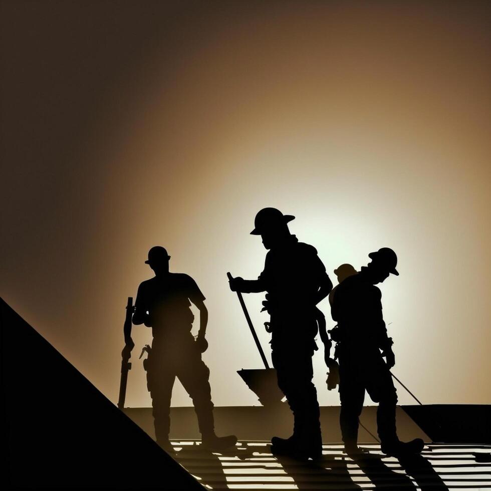 Workers on the Job for 1 may labour Day Images photo