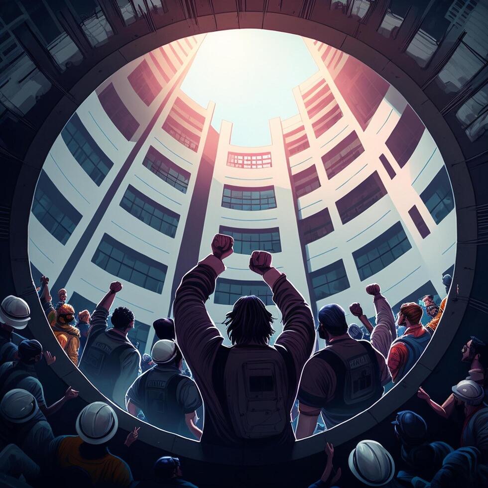 Workers on the Job for 1 may labour Day Images photo