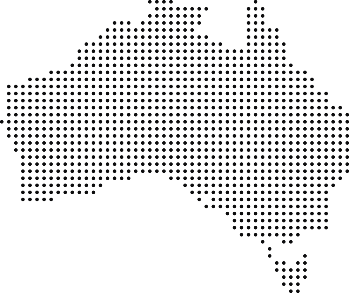 Australia Map Dot Pattern png