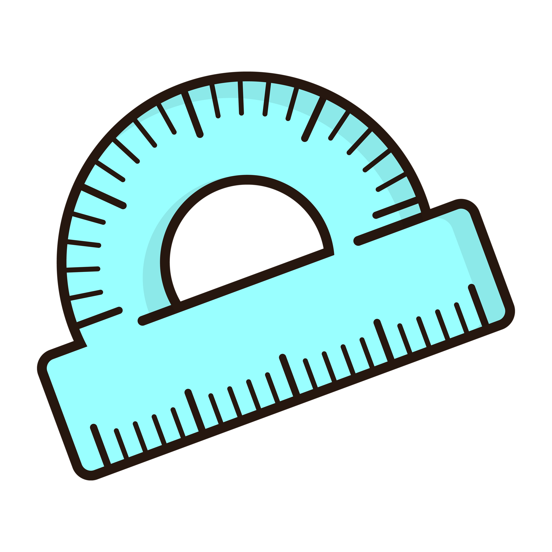Illustration of Protractor 22448554 PNG