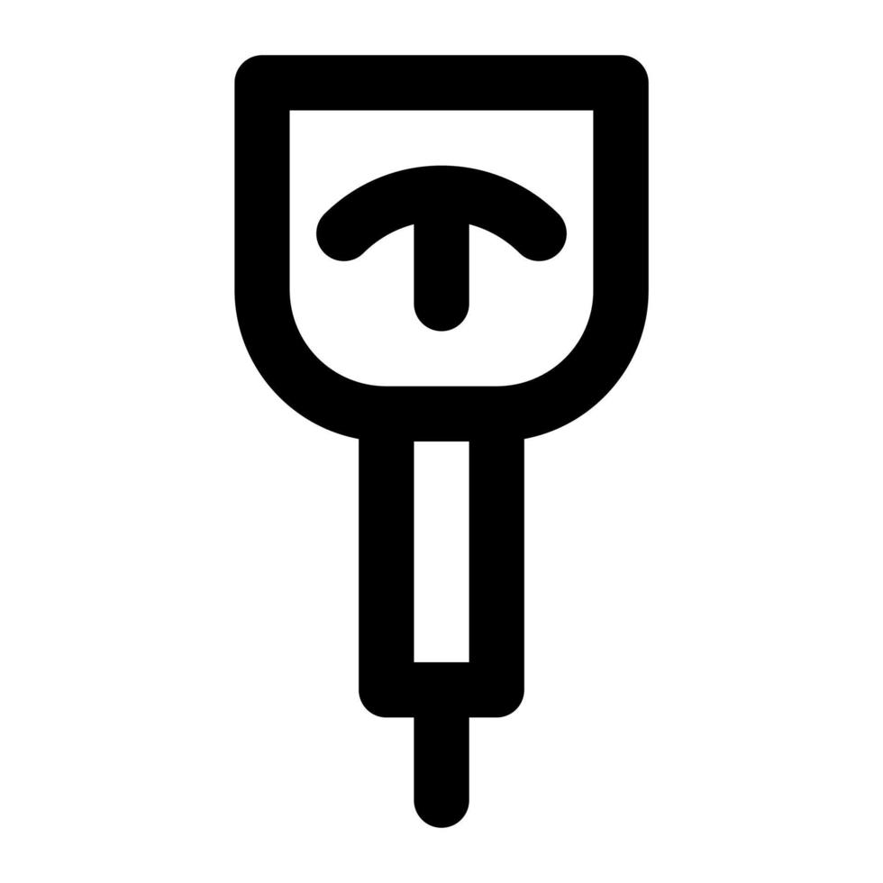 Isolated ph mater in outline icon on white background. Moisture, measurement vector