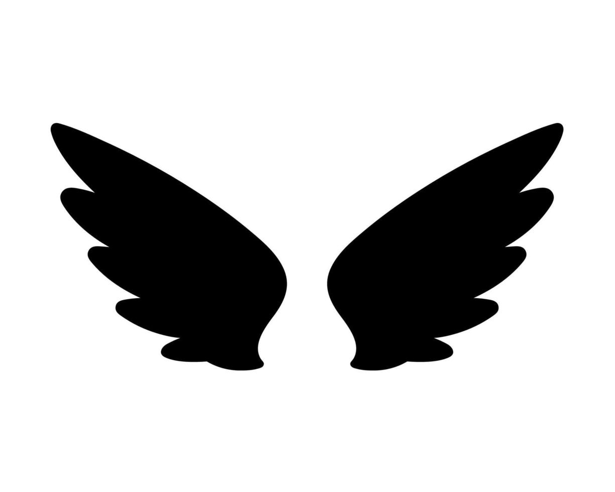 angel wings in heaven hawk feather wing pattern vector