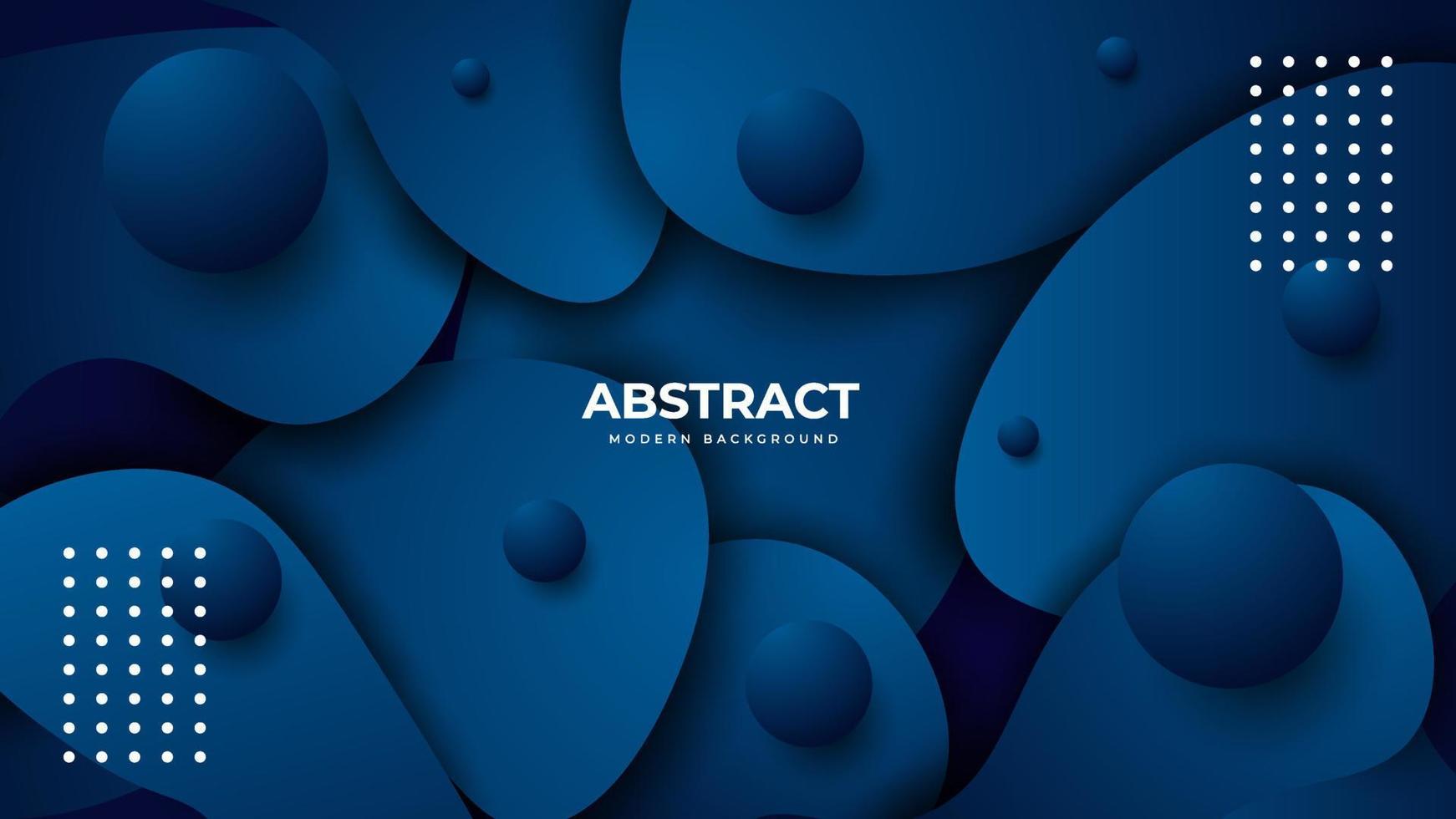 Abstract Blue Liquid Background Design template vector