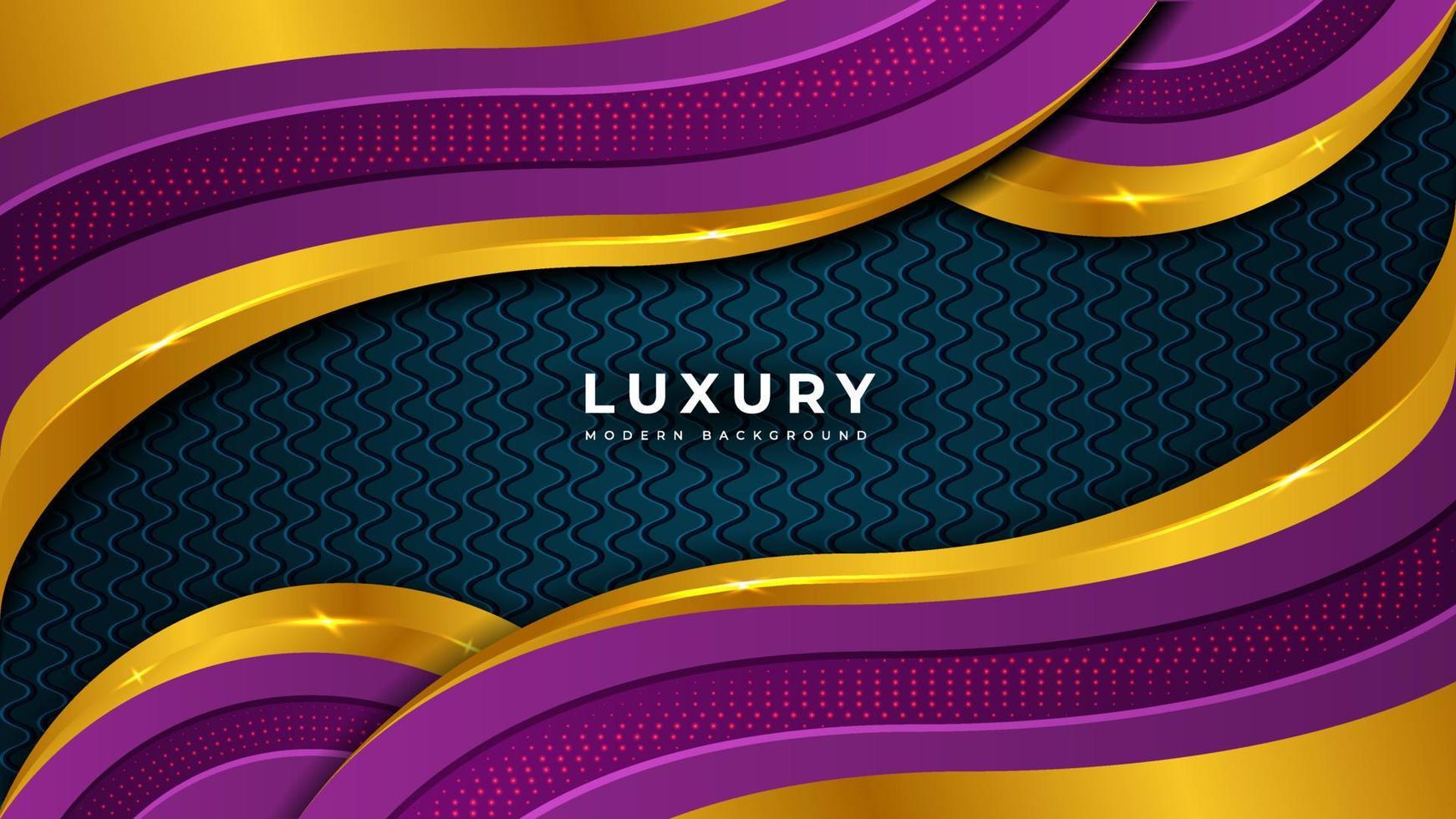 New Luxury Modern Lighting and abstract gold color Background Design vector