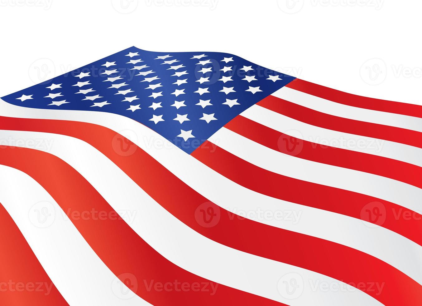 close up of United States of America flag illustration photo