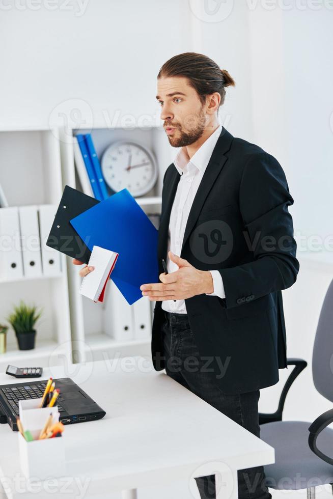 office worker emotions work office desk Lifestyle photo