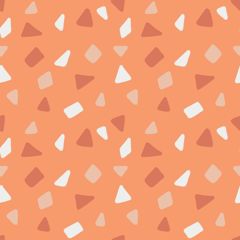 Seamless pattern groovy boho terrazzo vector
