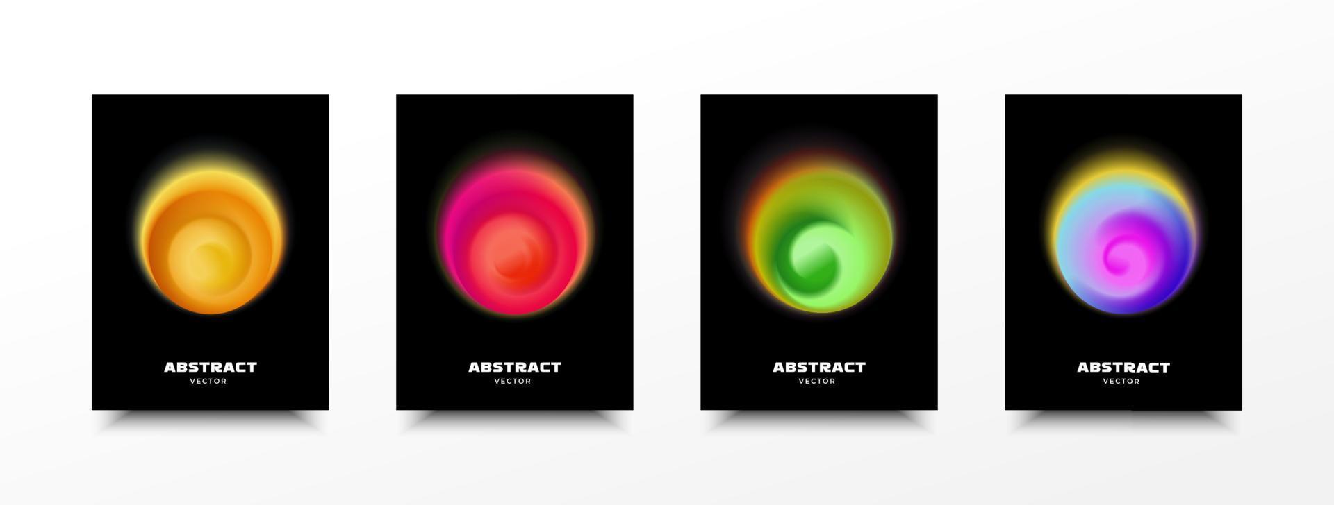 Gradient color. Neon gradient circle. Circular colorful vector design for background, Poster. Iridescent, holographic