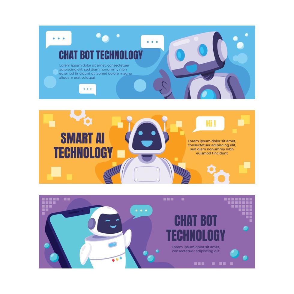 Smart Ai Technology Banner vector