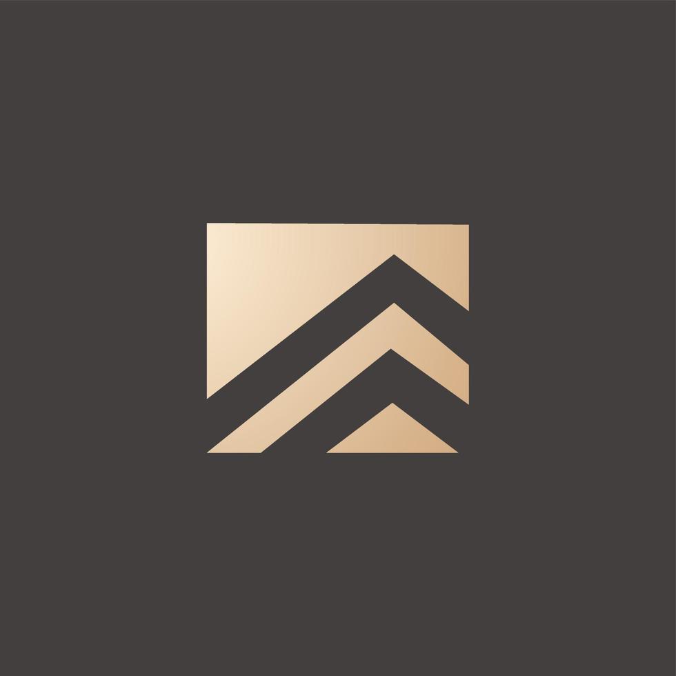 Luxury and modern apartment building logo design vector