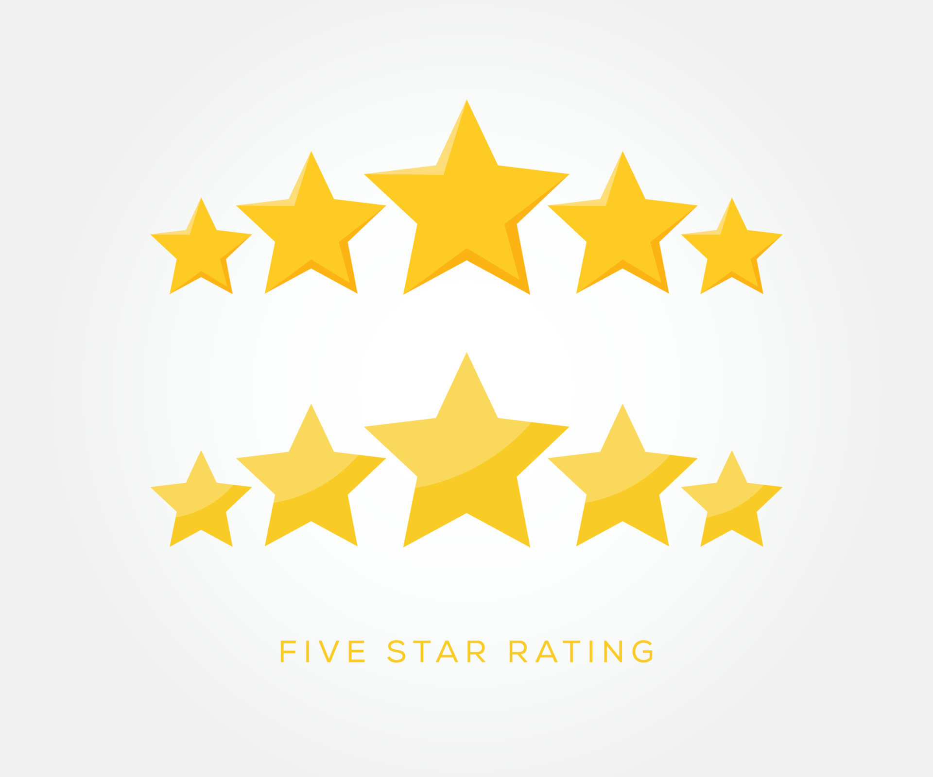 Five stars icon. Stars rating review icon set. Vector illustration ...