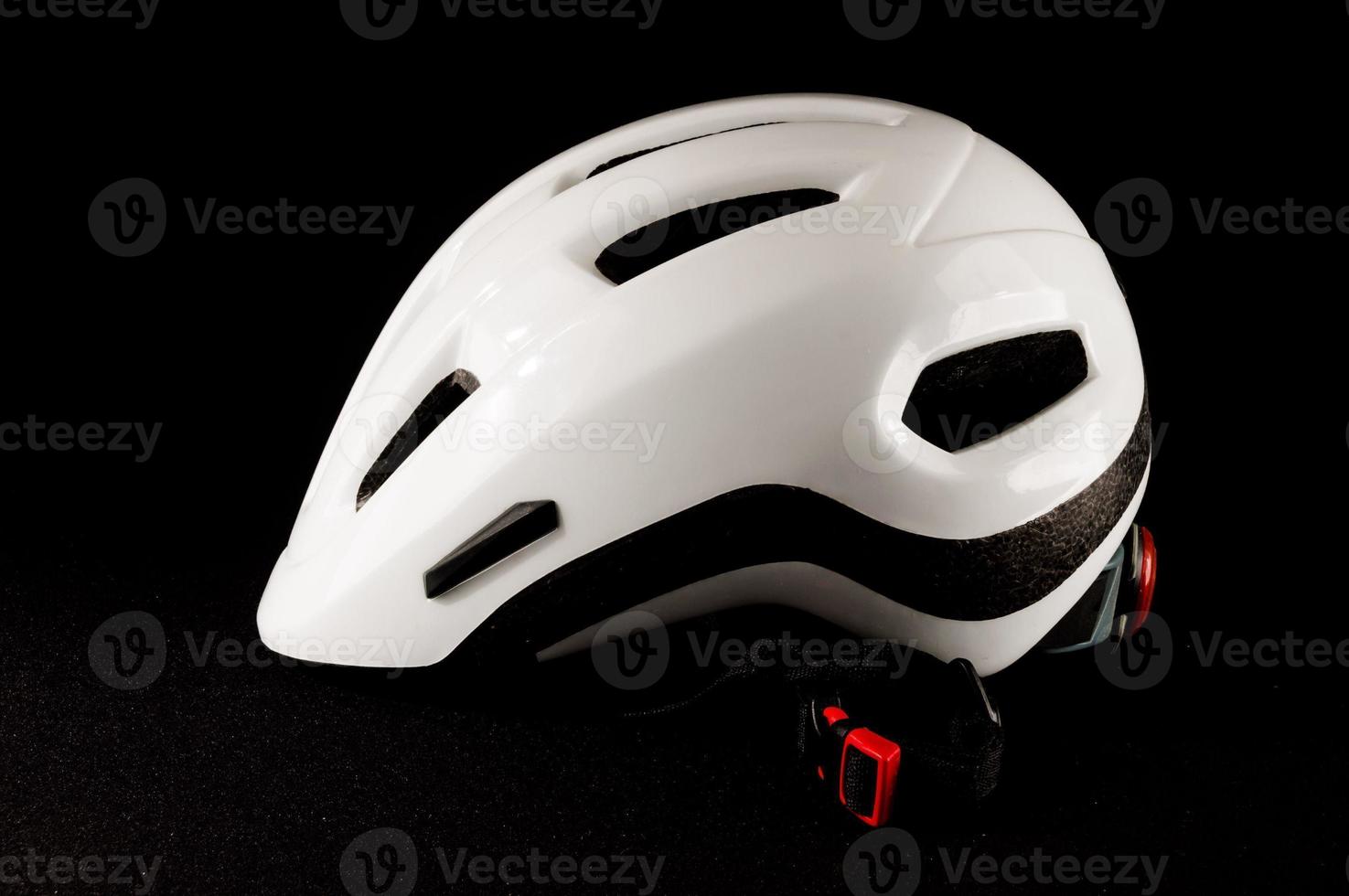 White Bicycle Bike Safety Helmet photo