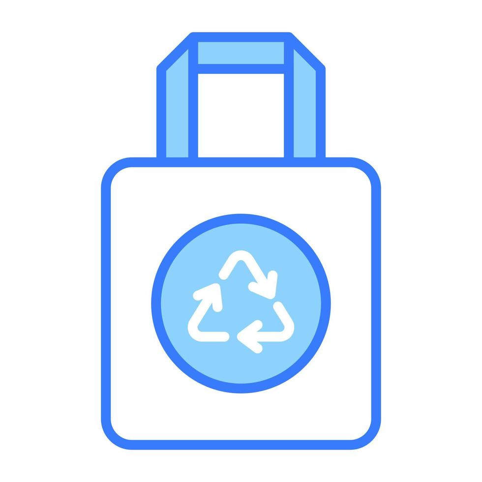 A carefully crafted vector design of bag recycling in editable style, easy to use icon