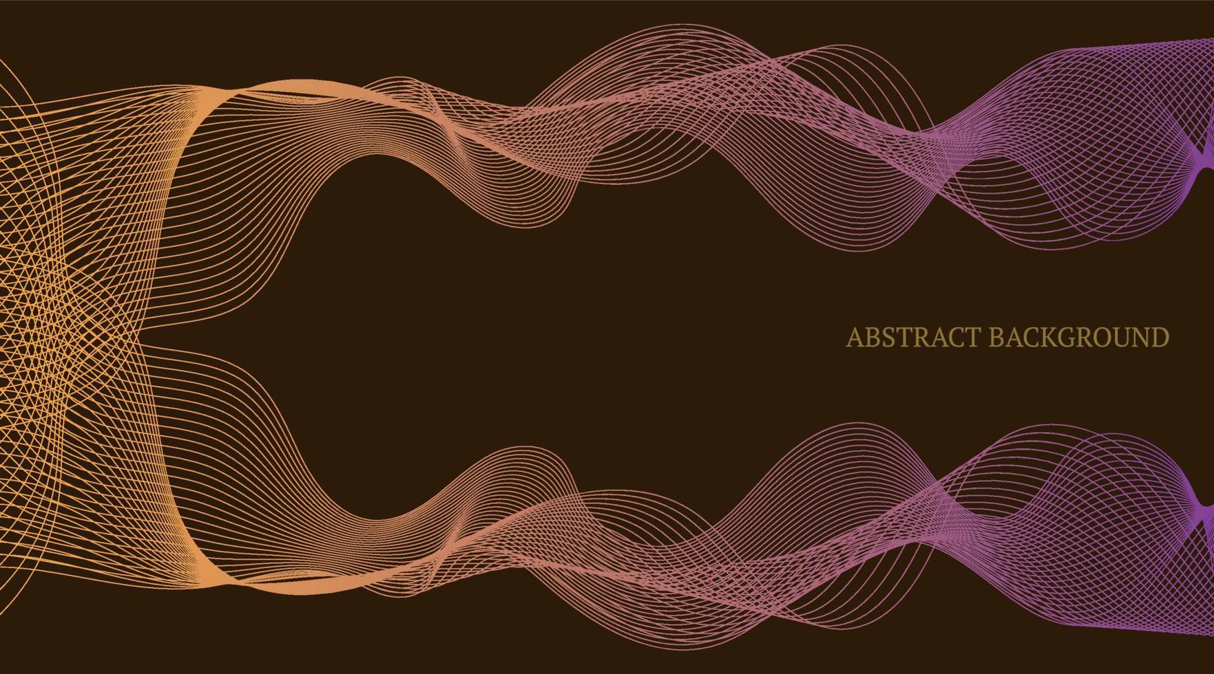 simple abstract background, wave lines vector
