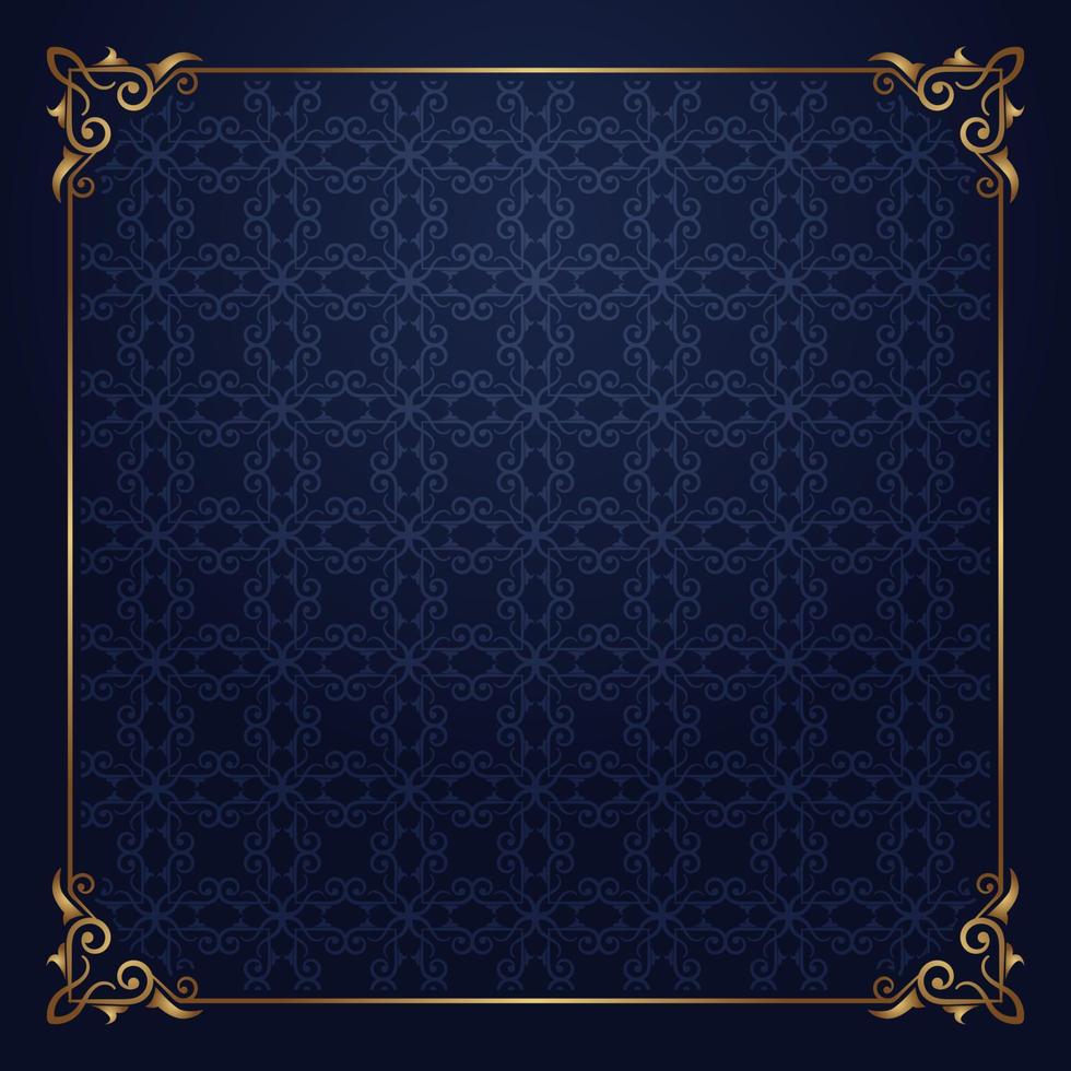 floral pattern, with vintage frame vector