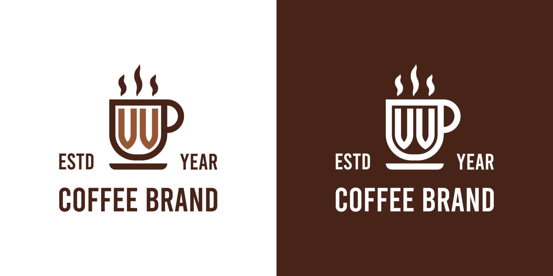 Letter VV Coffee Logo, suitable for any business related to Coffee, Tea, or Other with VV initials. vector