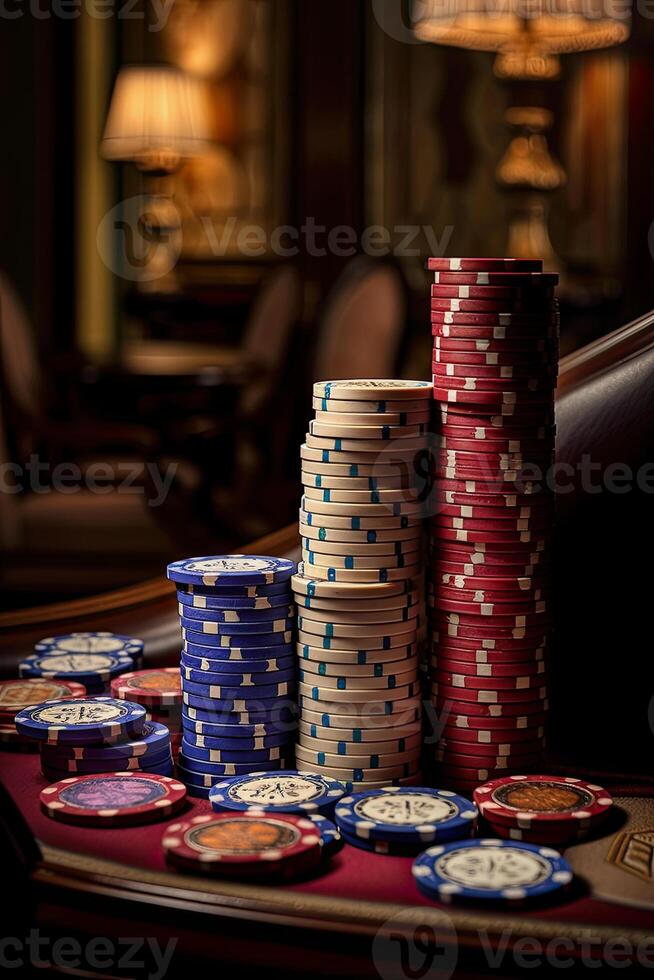 illustration of casino chips photo