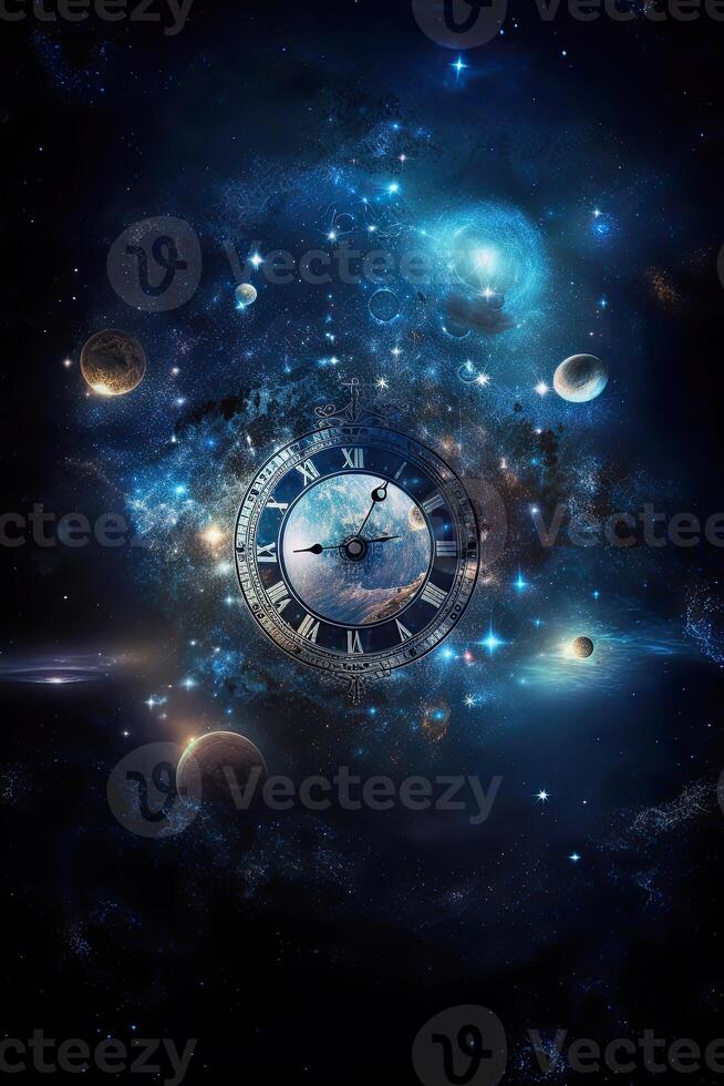 illustration of time and the universe photo