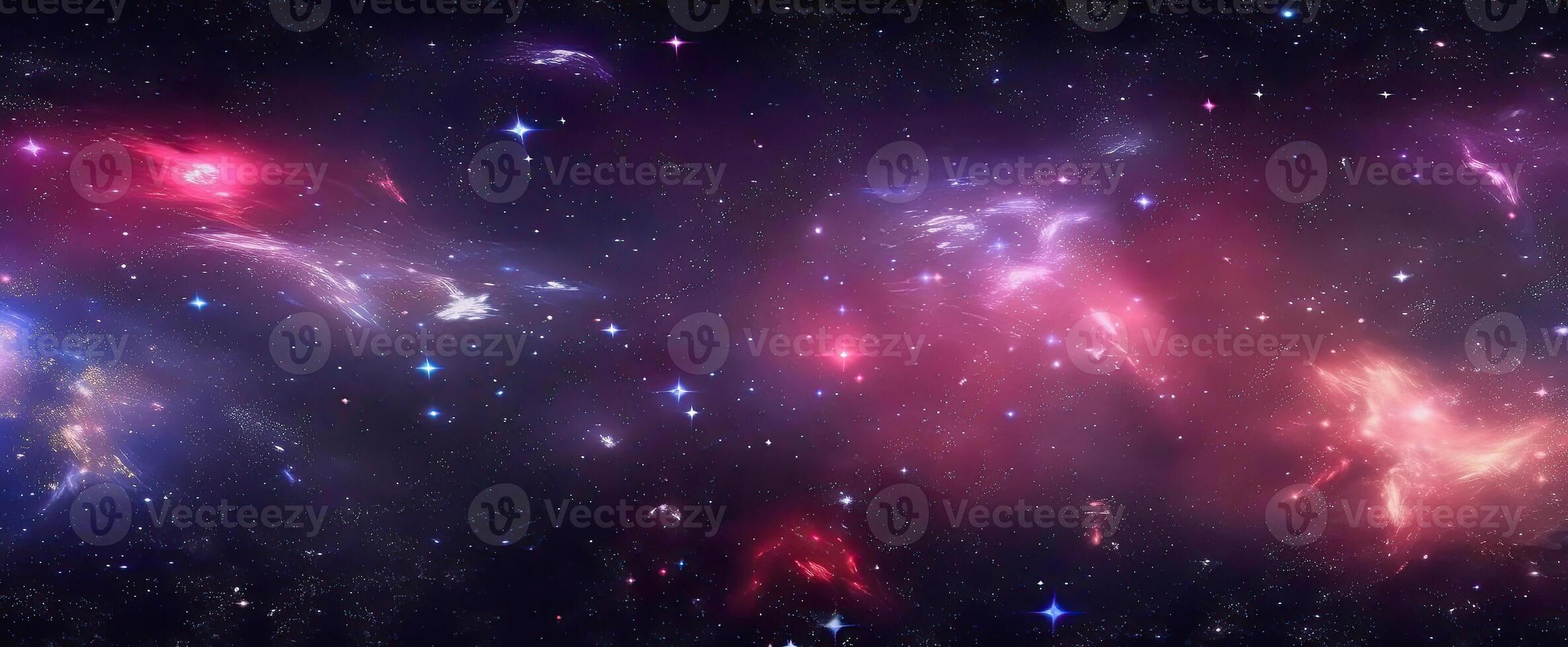 illustration of a space sky background in purple color photo
