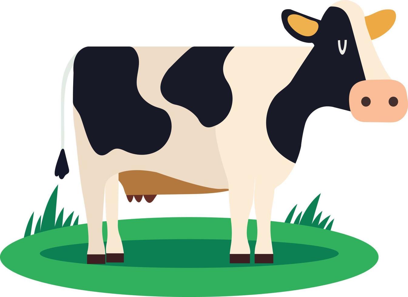 cow farm animal funny cartoon vector