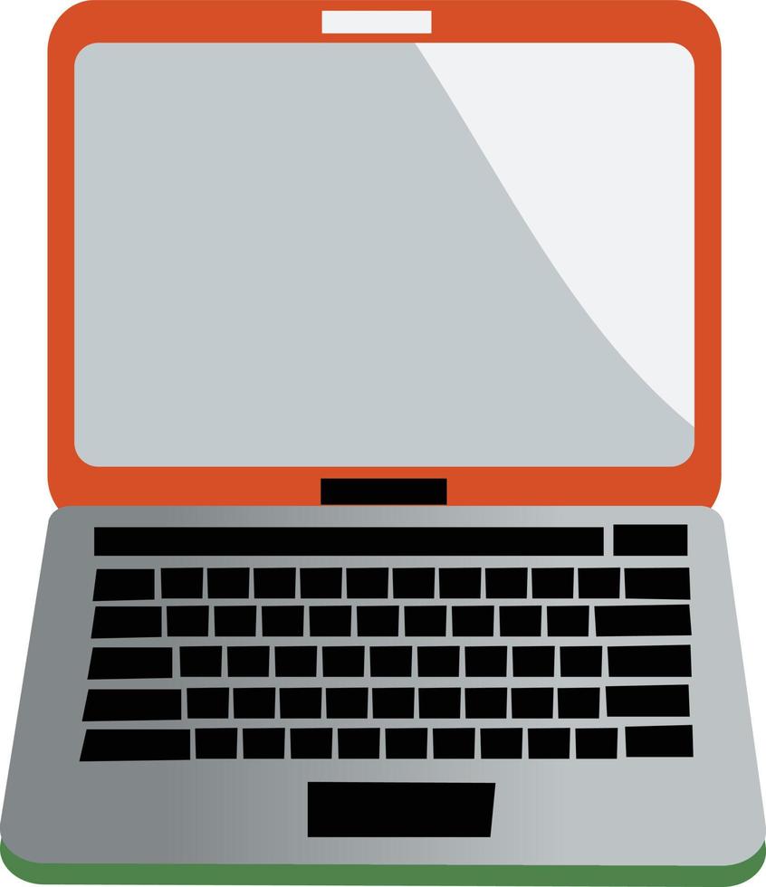 modern thin laptop isometric icon vector