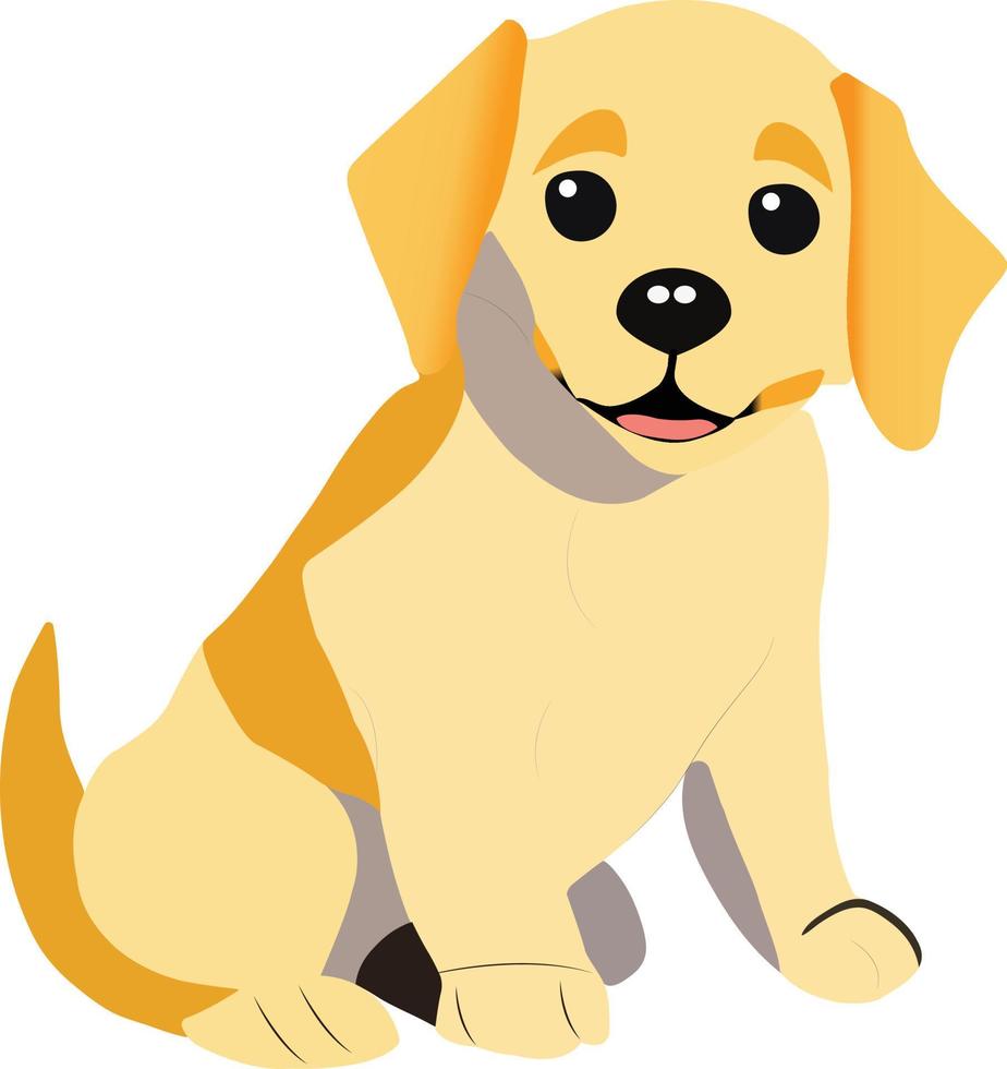 free happy puppy icon vector