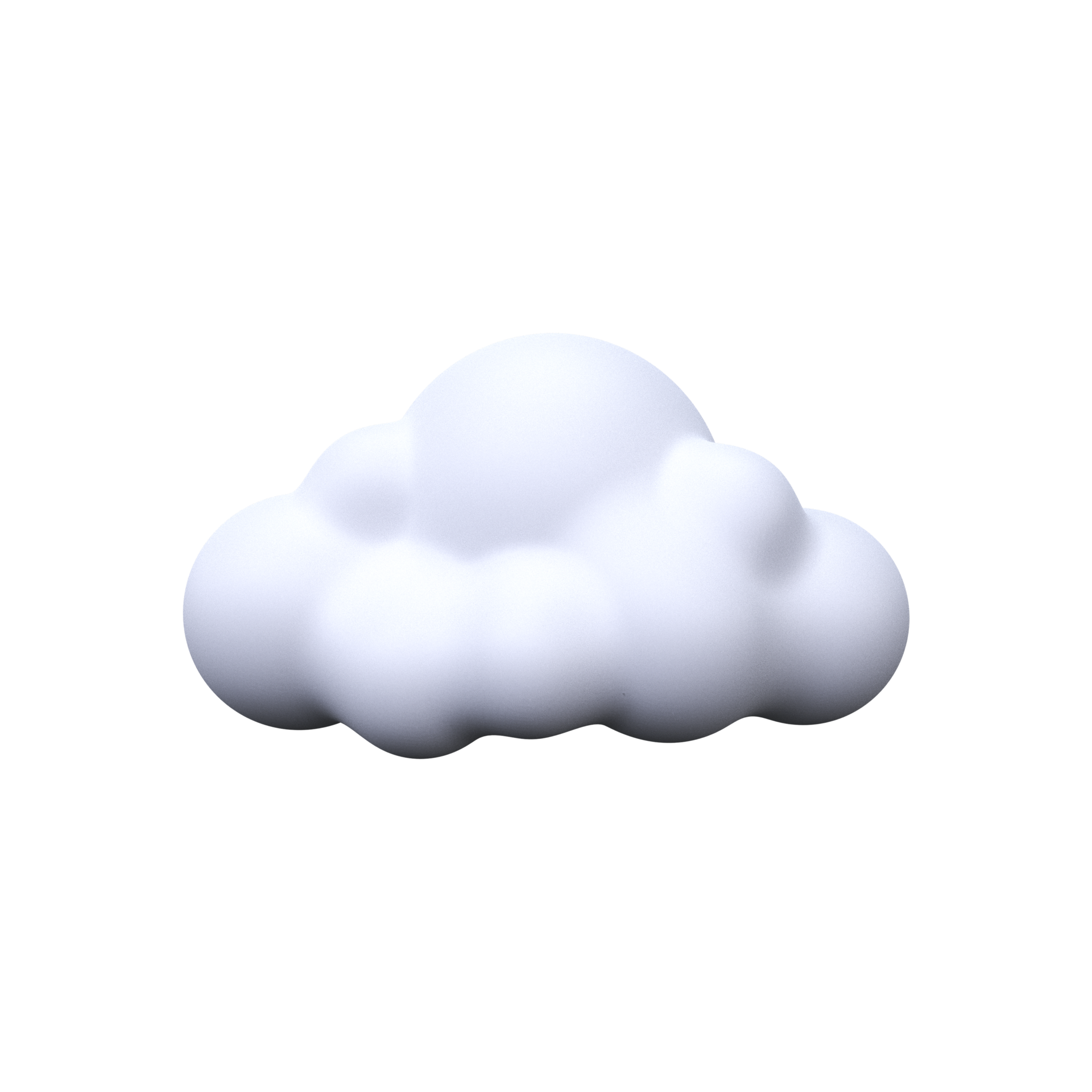 Cloud icon. 3D Render 22451261 PNG