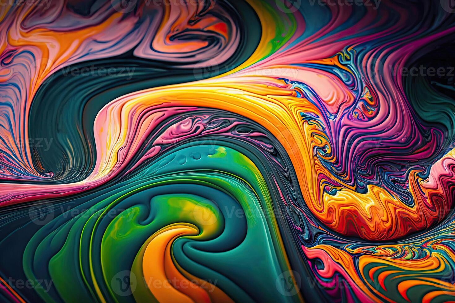 Texture flowing liquid. Splash fresh color paint. Imitation of marble. Modern futuristic backdrop. Glossy liquid acrylic texture. . photo