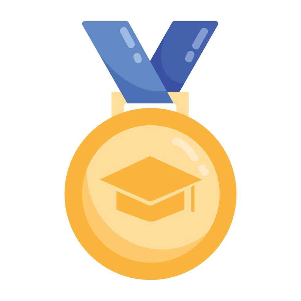 Trendy Graduation Medal vector