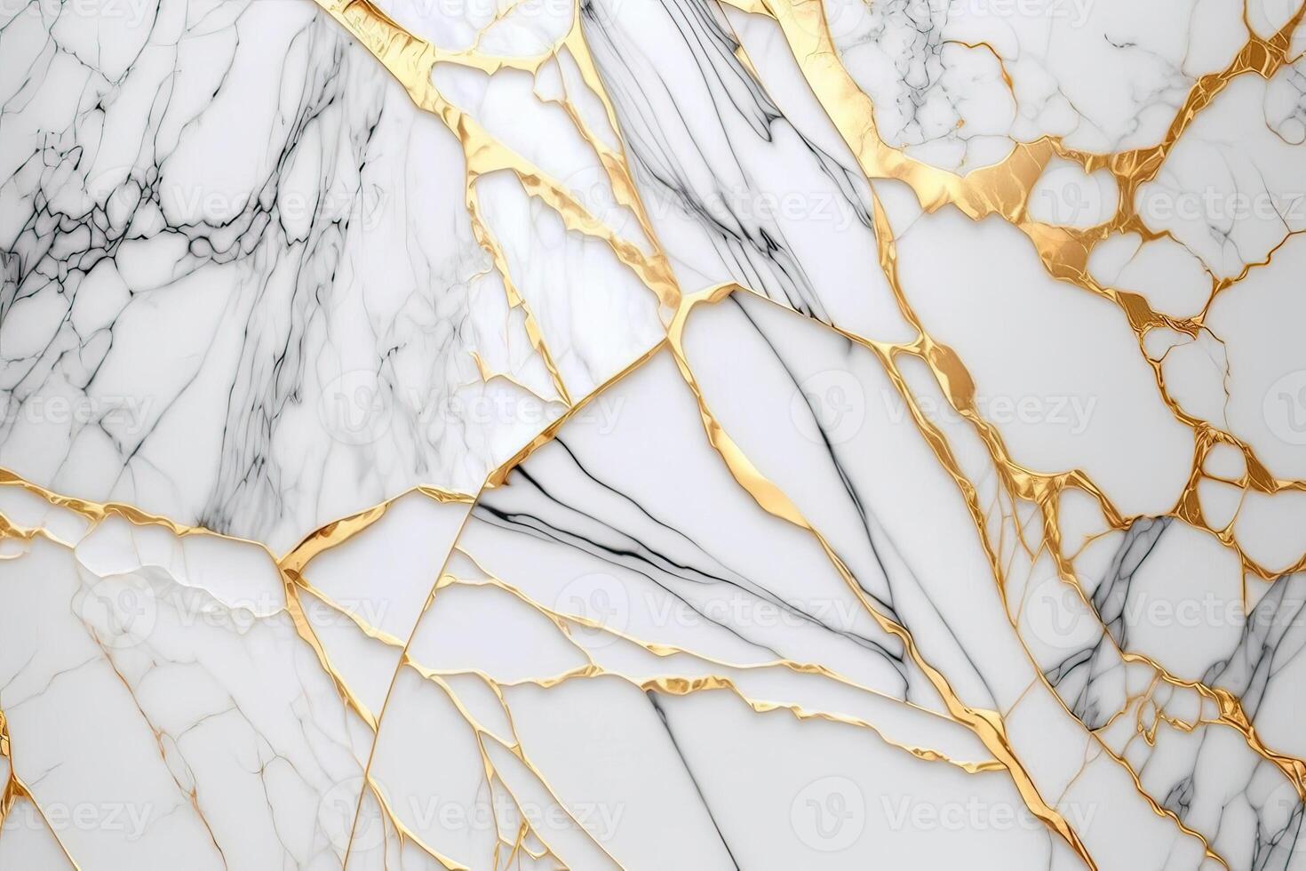 lujo mármol textura antecedentes blanco oro. natural Roca material modelo. generativo ai foto