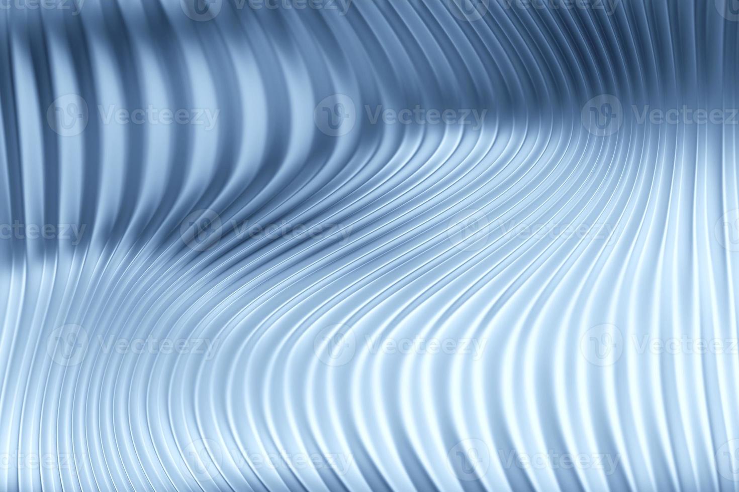 Abstract geometric lines design element.  Blue striped background. 3d illustration photo