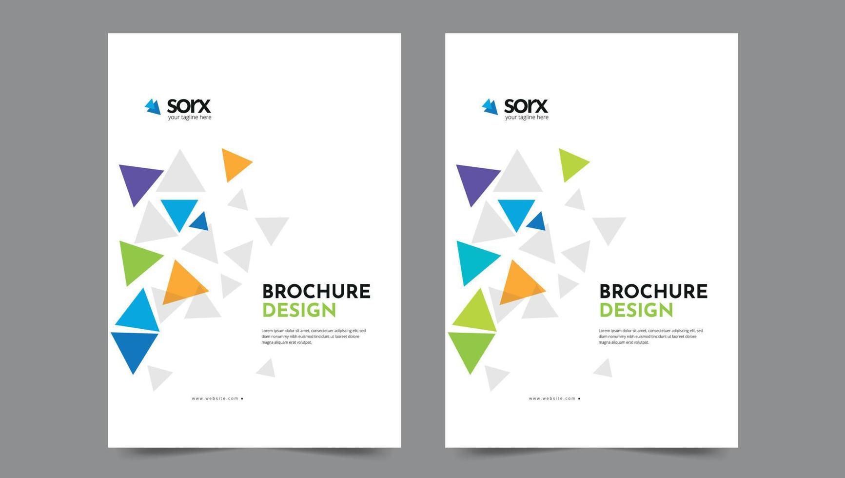 Cover template flyer design vector background
