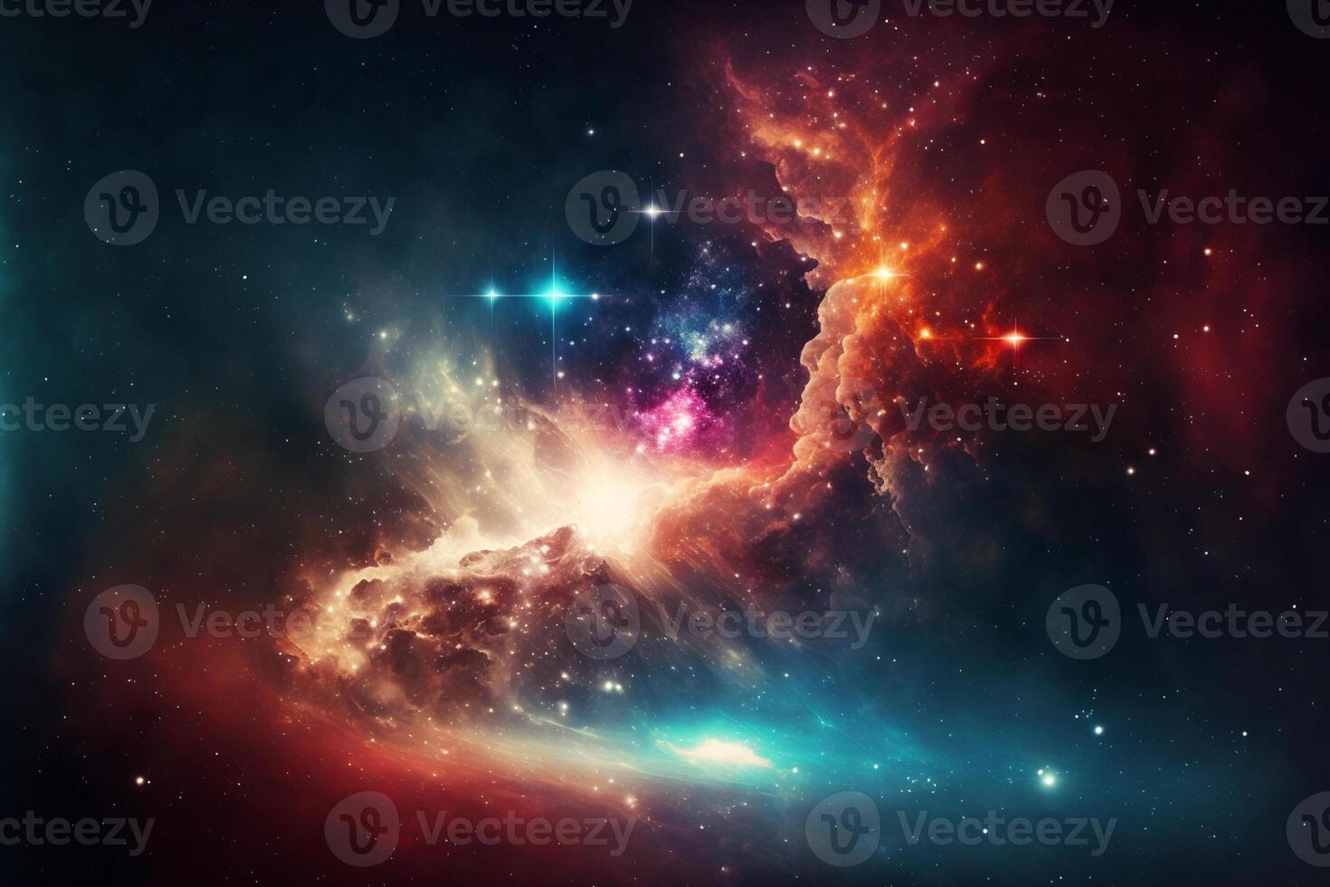 Galaxy and Nebula. Abstract space background. Endless universe with stars and galaxies in outer space. Cosmos art. photo