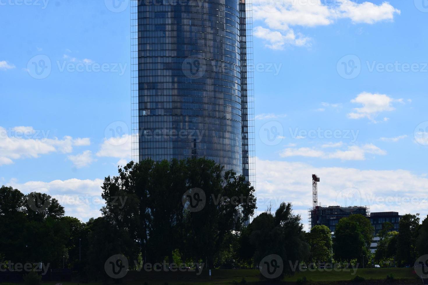 glass and steel skyscraper photo