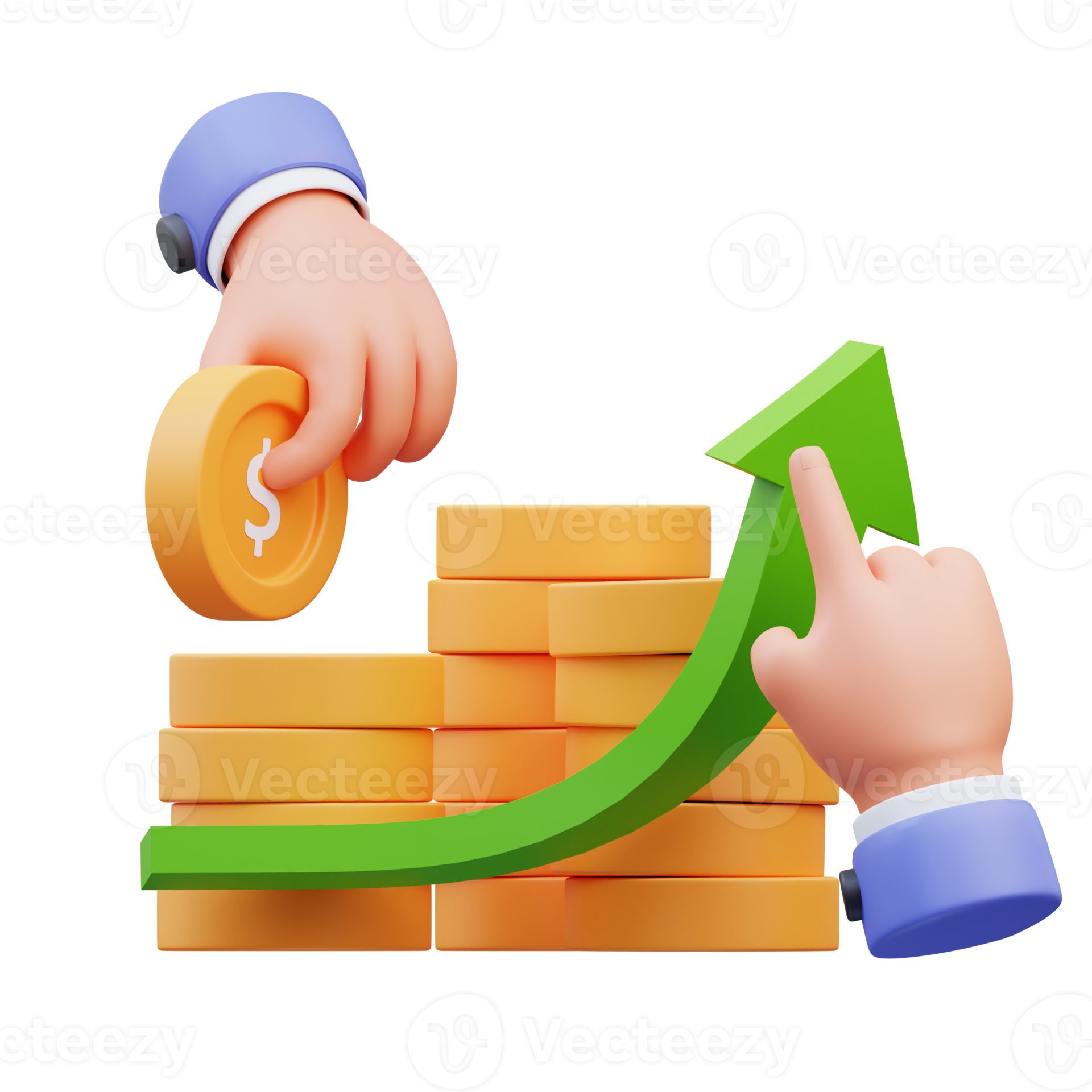 3d render illustration of activity icon hands are building growing 3d render illustration of activity icon hands are building growing