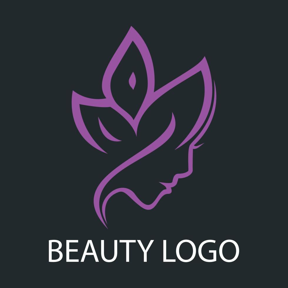 Moda y belleza productos protección de la piel salón logo vector