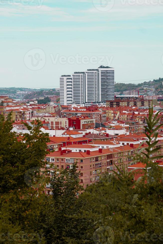 cityscape and architecture in Bilbao city, Spain, travel destination photo