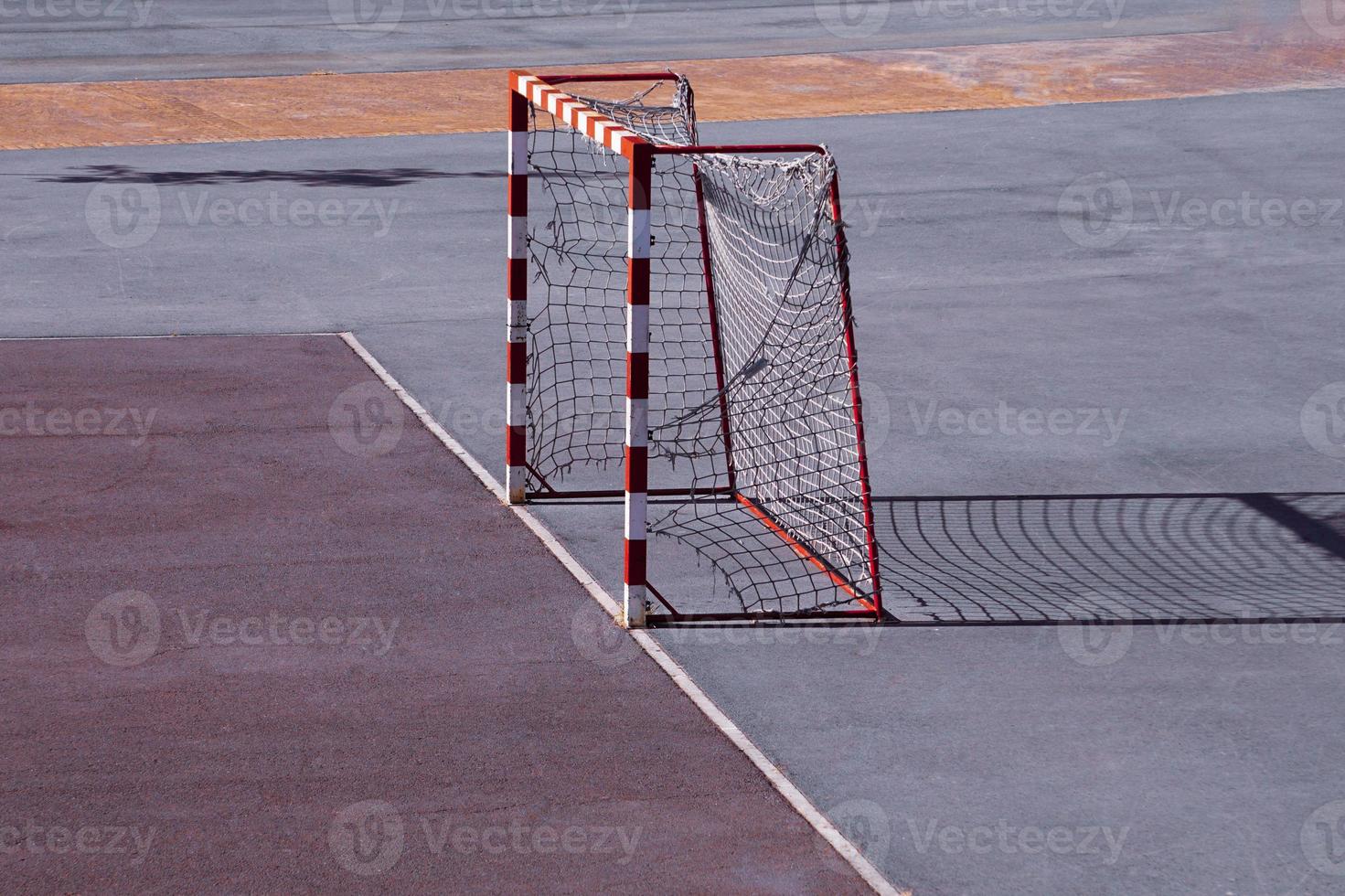 old street soccer goal sports equipment photo