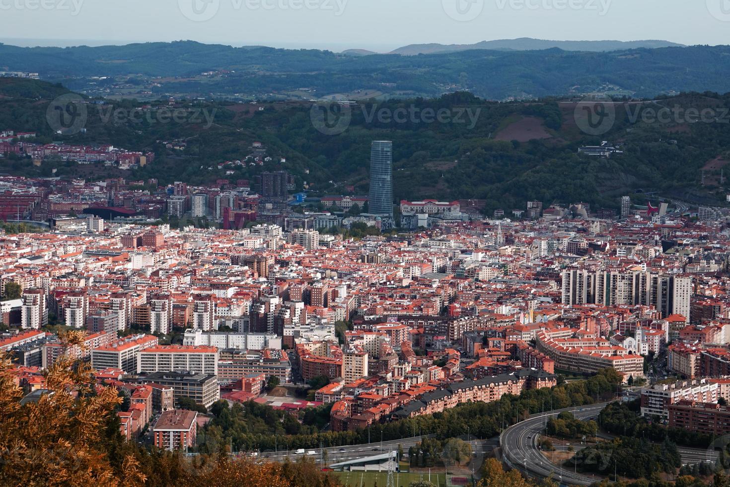 cityscape and architecture in Bilbao city, Spain, travel destination photo