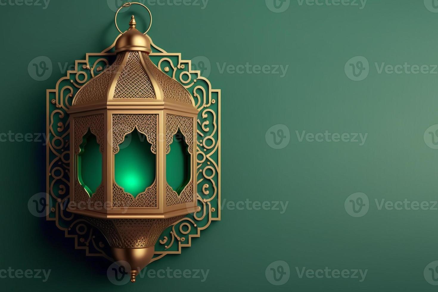 ramadan background with arabic lantern and blank space for text mockup photo