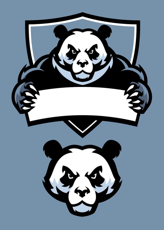 Panda in sport Mascot vector
