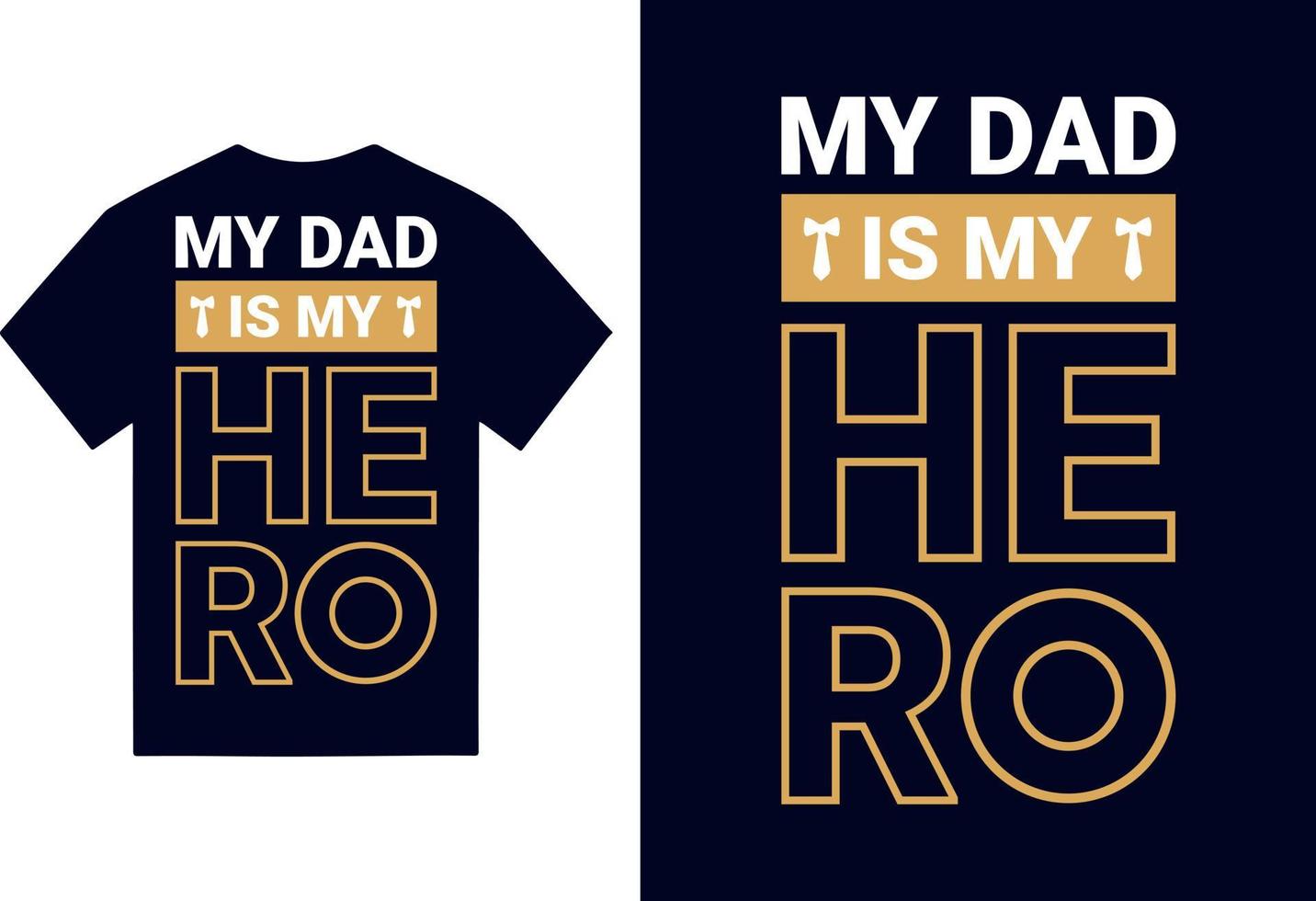 happy father's day greeting card with typography letter and t-shirt vector