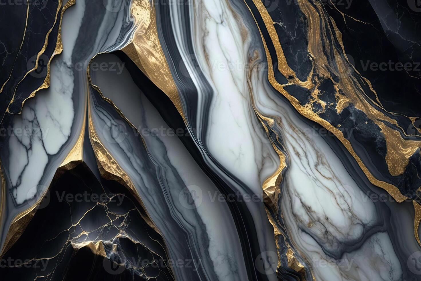 Luxury marble texture background white black gold. Natural stone color material pattern photo
