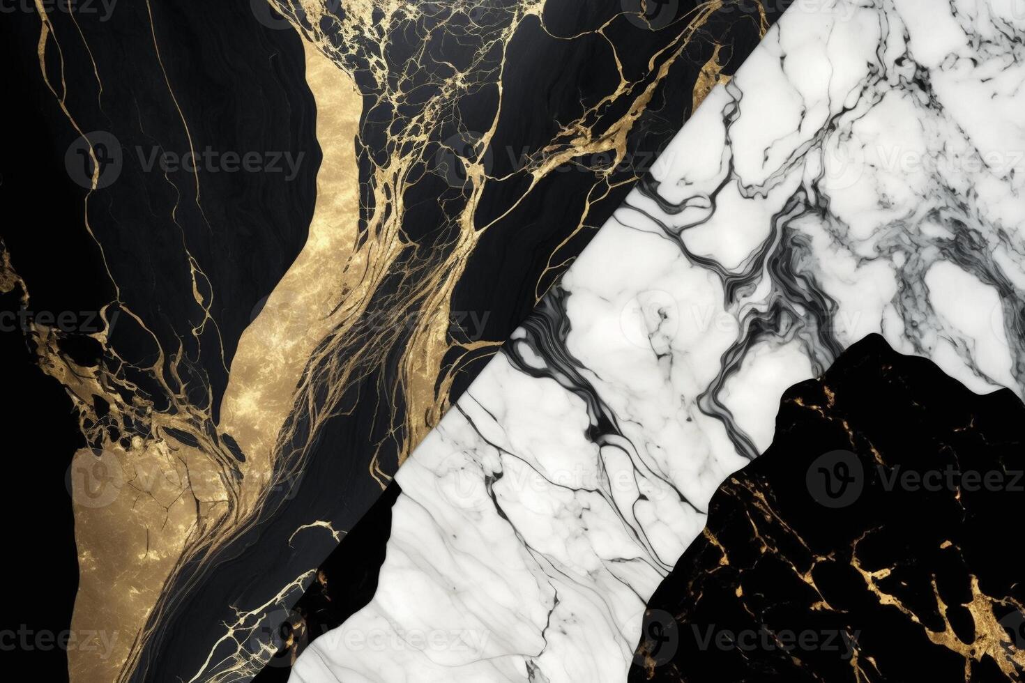 Luxury marble texture background white black gold. Natural stone color material pattern photo