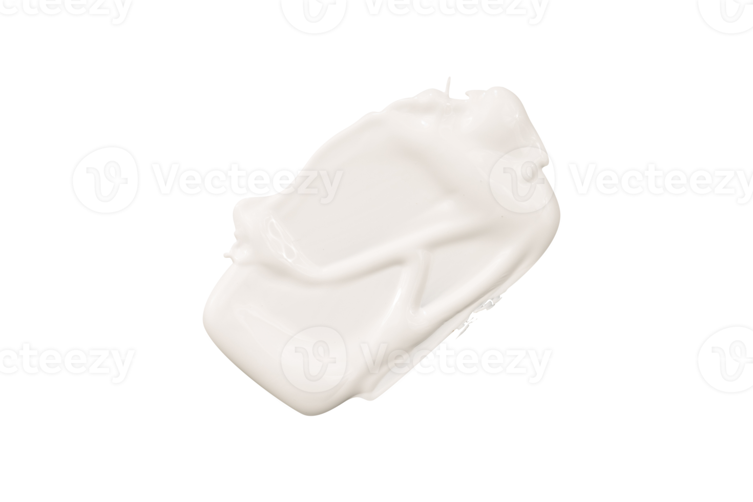 Stroke of white lotion isolated png