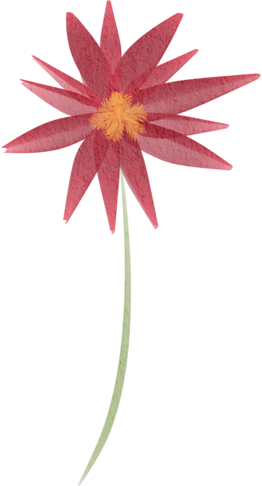 vattenfärg blomma måla png