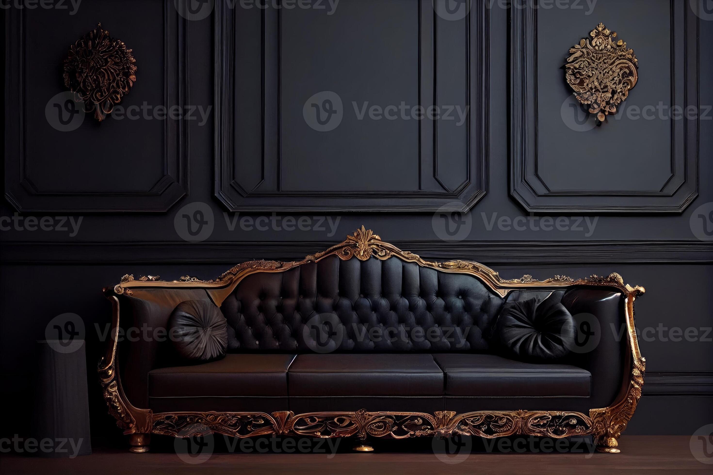 Black store vintage couch